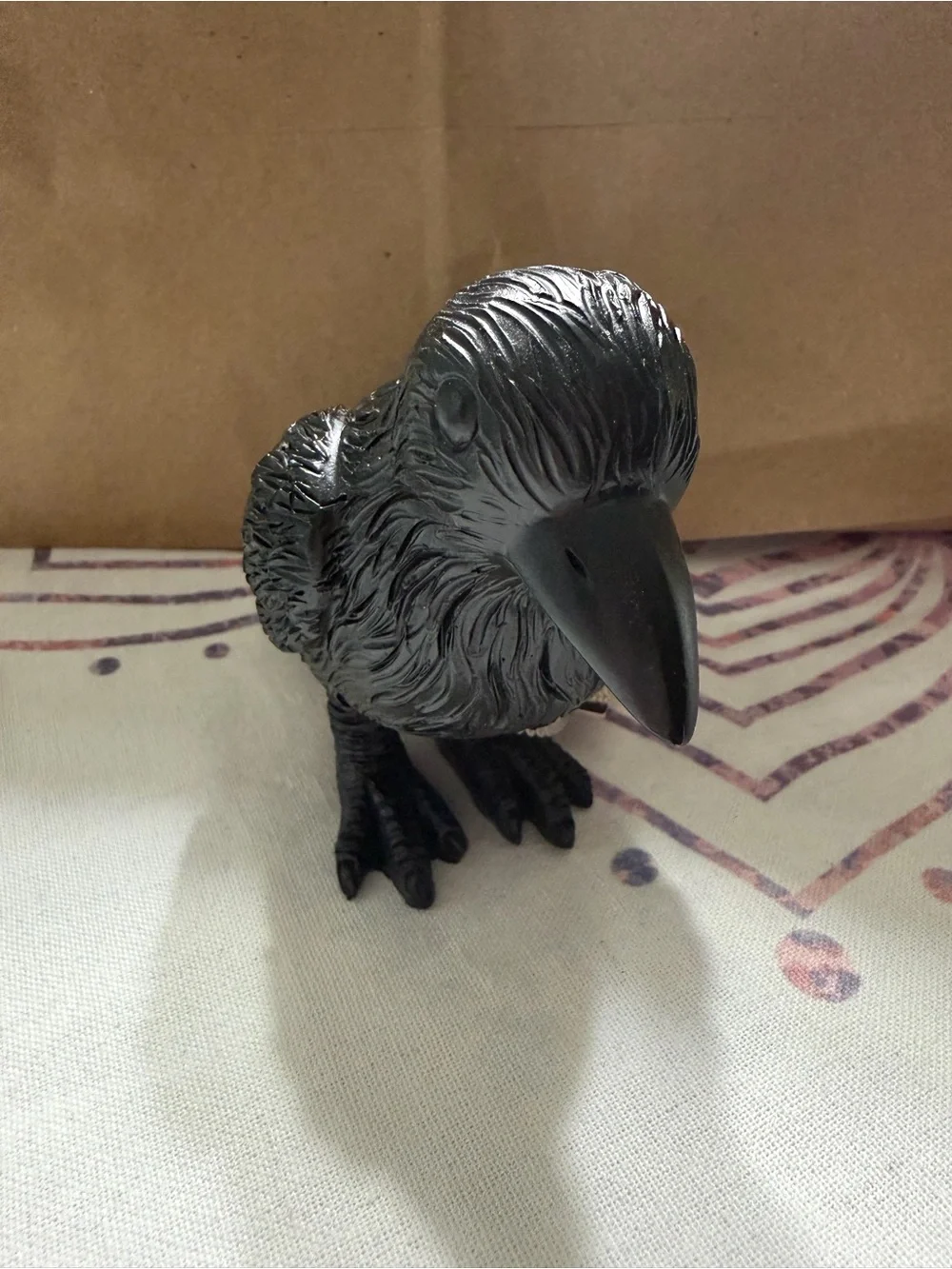 Halloween raven Bird Figurine